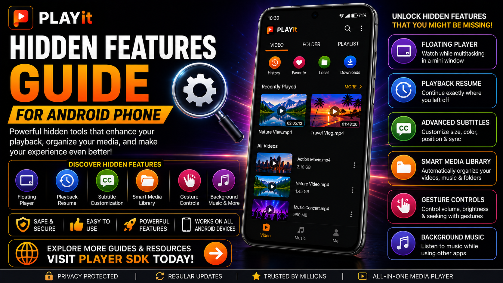 PLAYit Hidden Features for Android Phone (Discover Powerful Tools You Might Be Missing)