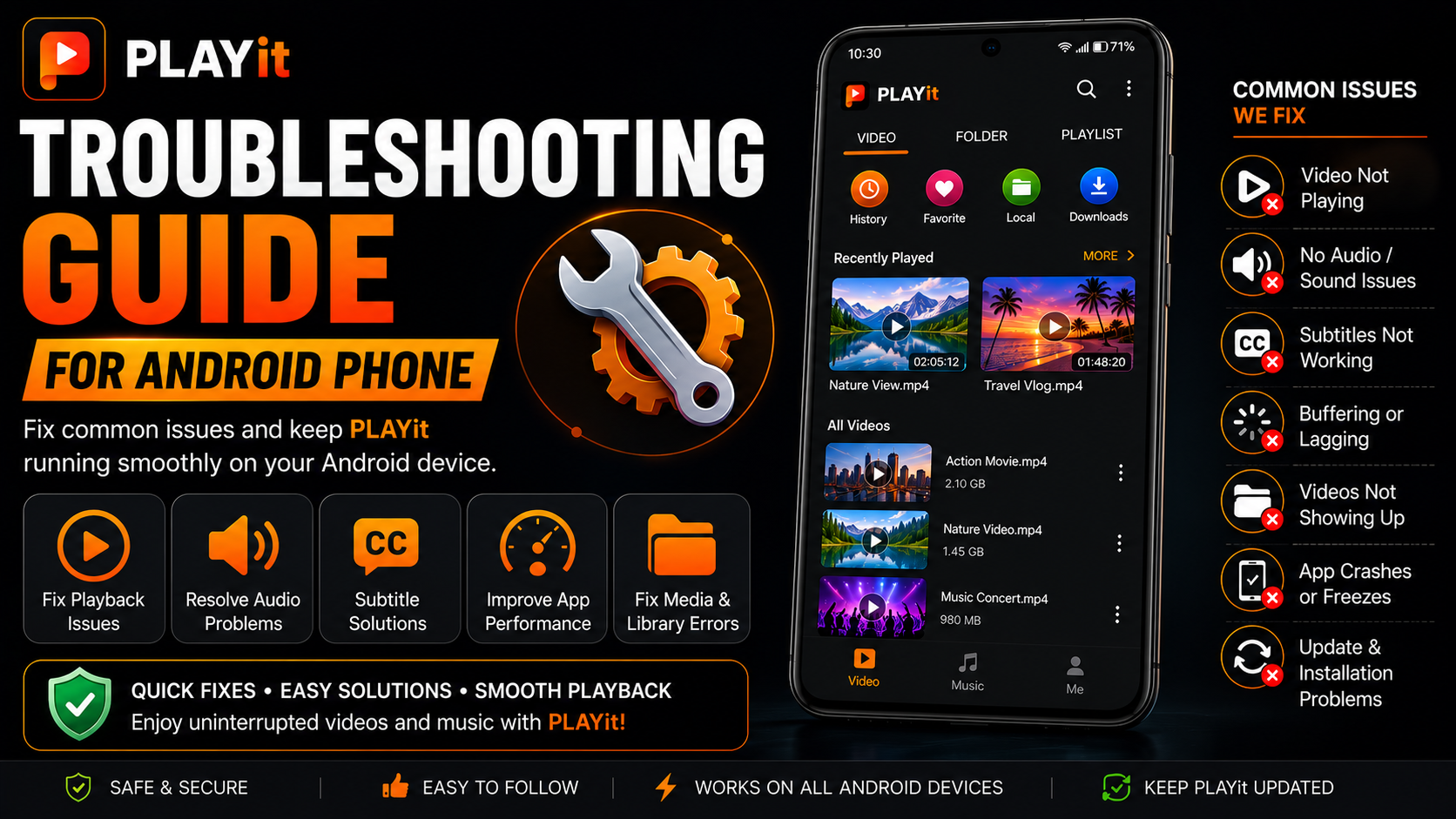 PLAYit Troubleshooting Guide for Android Phone (Fix Common Problems Quickly)