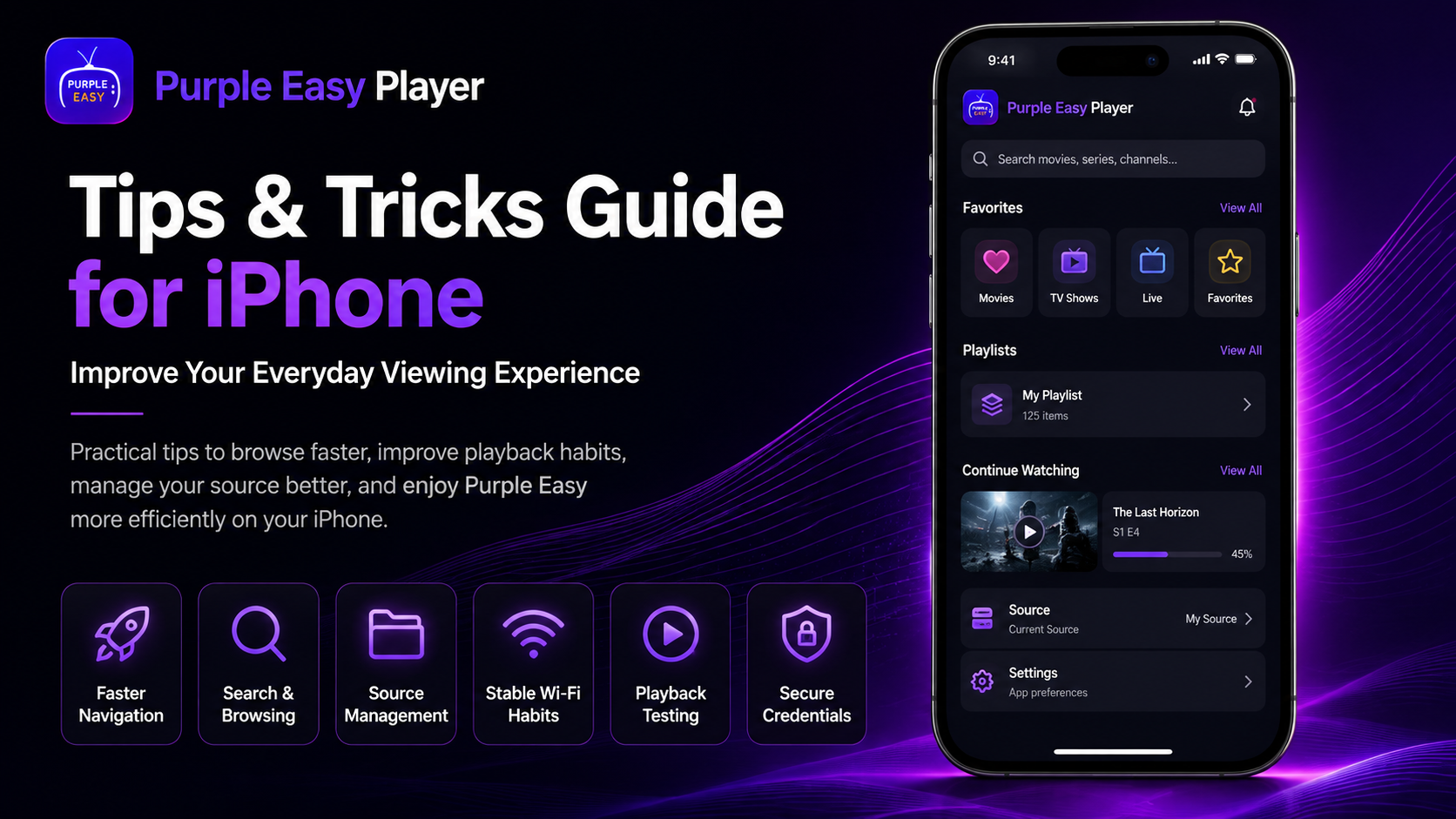 Purple Easy Player Tips & Tricks Guide for iPhone (Improve Your Everyday Viewing Experience)