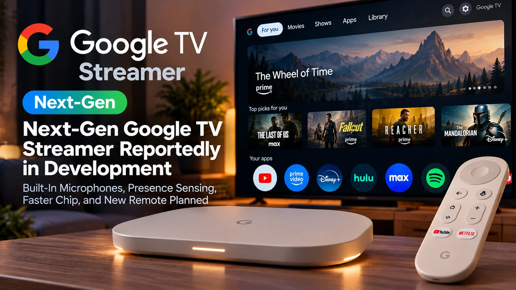 Next-Gen Google TV Streamer Reportedly Adds Microphones, Presence Sensing and Faster Hardware