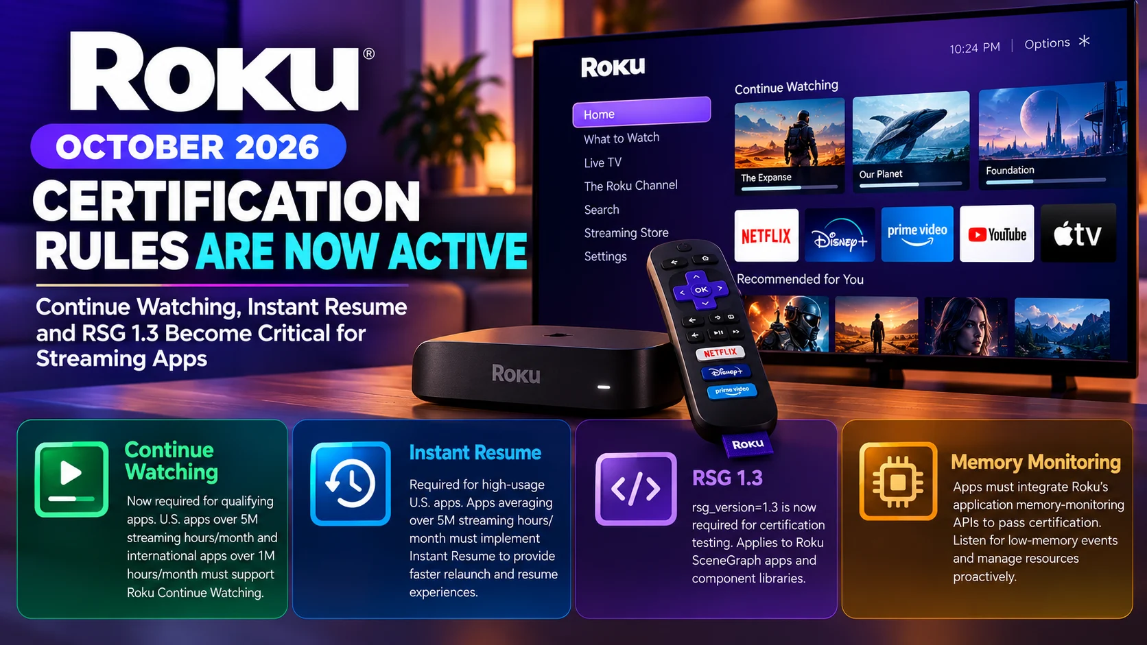 Roku Developer Summit 2026 Starts Today: Major RSG SDK Updates Coming