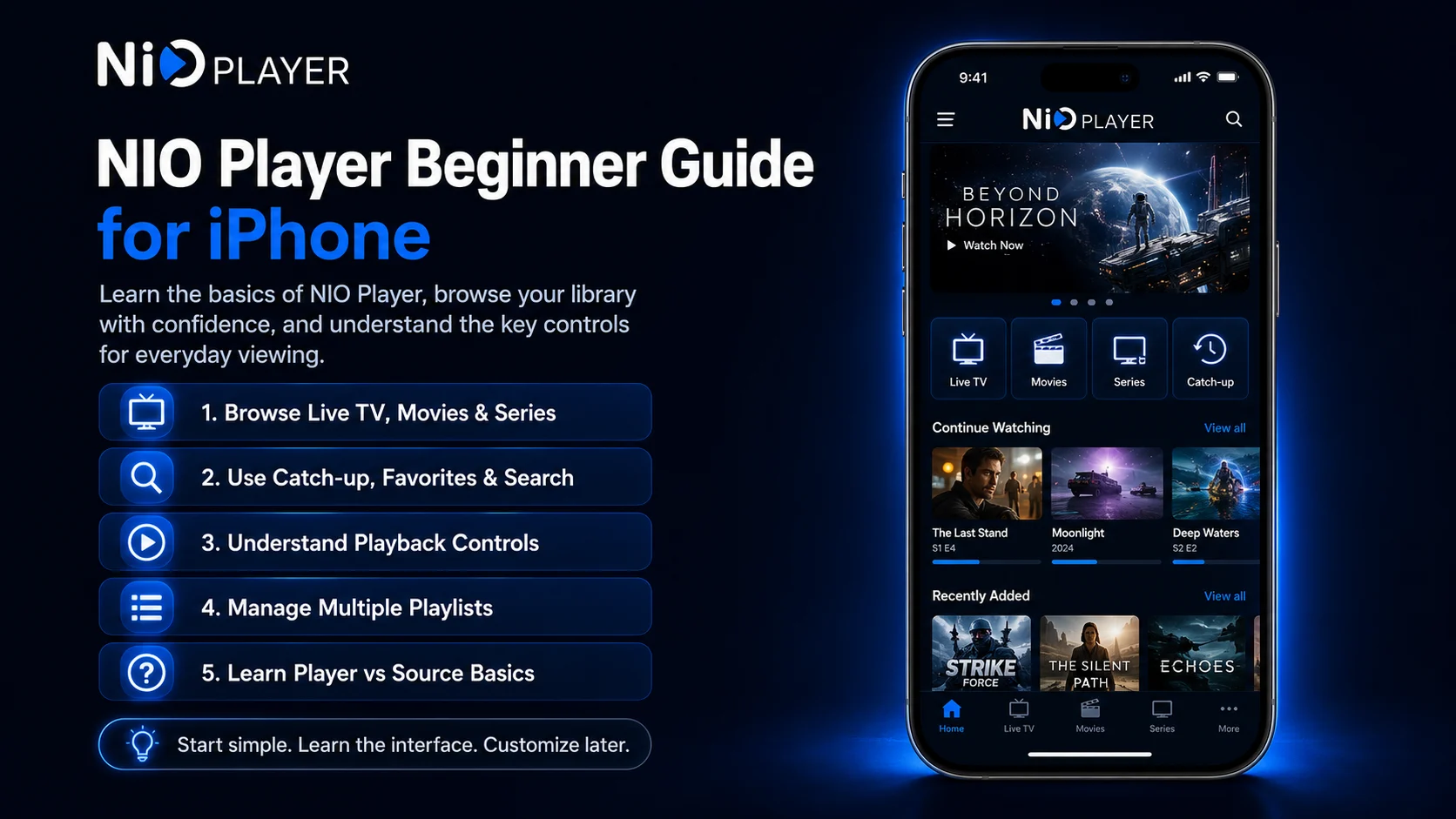 NIO Player Beginner Guide for iPhone (Everything You Need to Know to Get Started)