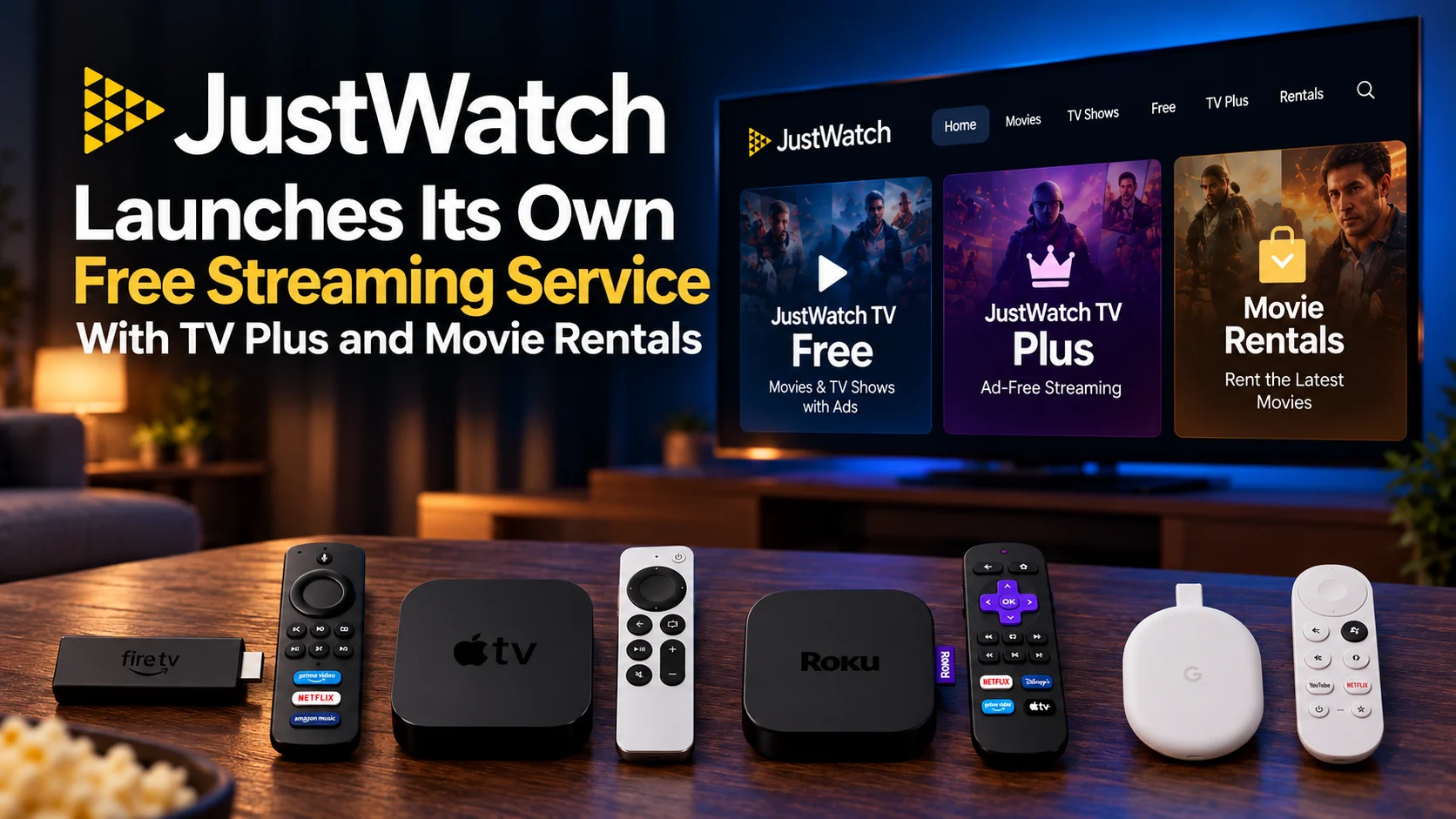 JustWatch Launches Its Own Free Streaming Service With TV Plus and Movie Rentals