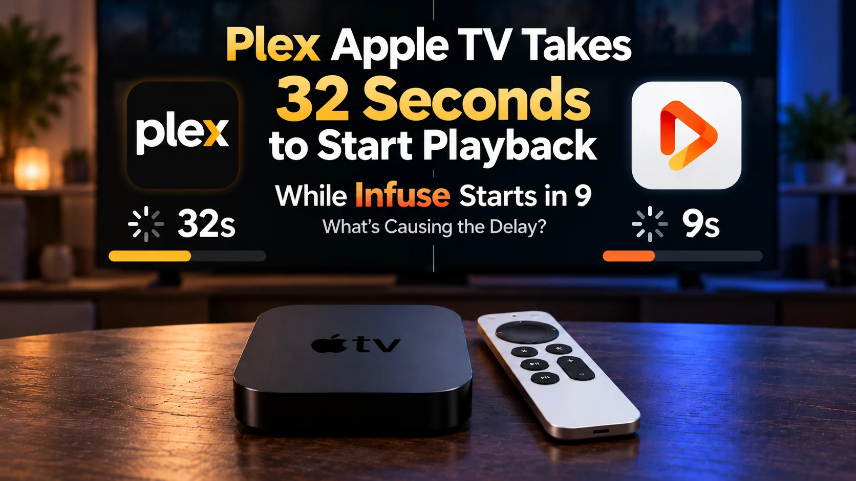 Plex Apple TV Takes 32 Seconds to Start Playback, While Infuse Starts in 9: What’s Causing the Delay?