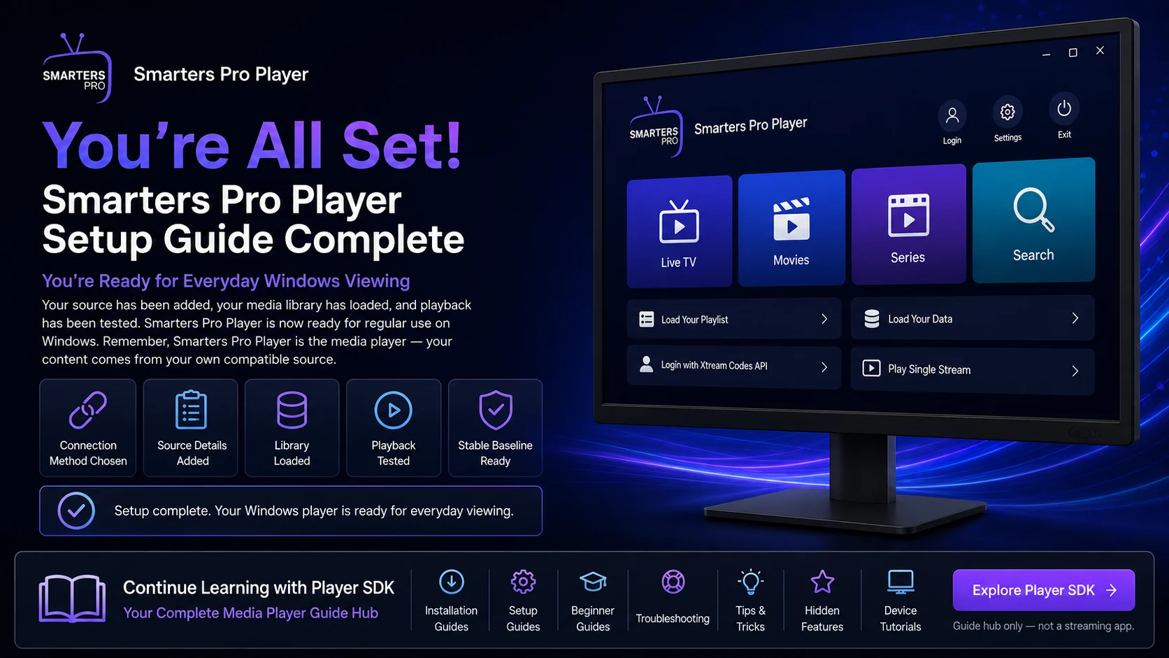 Smarters Pro Player Setup Guide for Windows (Complete Configuration Guide)